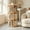 Burly Wood + 3 Tier, variant on 3-Tier Rotating Bookshelf, Solid Pine Wood Spinning Book Shelf Tower, Small Corner Bookcase Storage Organizer for Kids Room, Bedroom & Classroom