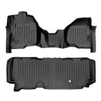 SMARTLINER 2 Rows Custom Fit Floor Liners Compatible with 2012 - 2012 Ford F-250 Super Cab