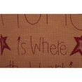 thumbnail image 3 of VHC Brands Ninepatch Star Thanksgiving Text Square Bedroom Decor, Home Pillow, 12x12, 3 of 4
