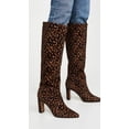 thumbnail image 2 of Steven by Steve Madden Joanis Leopard Knee High Dress Block Heel Pointed Boots (6, Leopard), 2 of 5