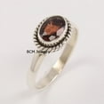 thumbnail image 2 of 925 Sterling Silver Ring For Womens, Natural Garnet Ring Gemstone Unique Handcrafted Ring For Her, 2 of 7