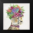 thumbnail image 2 of Tava Studios 20x20 Black Modern Framed Museum Art Print Titled - Royale Cheetah, 2 of 5
