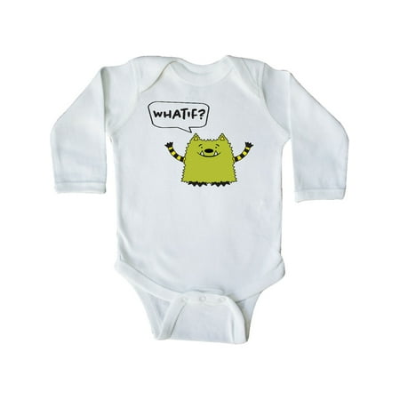 

Inktastic Whatif Monster Gift Baby Boy or Baby Girl Long Sleeve Bodysuit