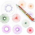 thumbnail image 3 of KAKOWELY 1 Set 22pcs Multifunction Drawing Kit Creative Drawing Tools (Transparent),3.78"X3.78"X0.01", 3 of 5