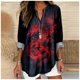 thumbnail image 2 of Camiseta MARSVOVO con estampado de dragón rojo de manga larga para mujer 4XL, 2 of 3