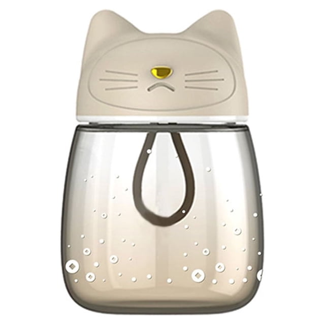 Bewildely Taza de agua con tapa encantadora para exteriores, para el hogar, oficina, dormitorio, tetera para beber, botella de dibujos animados Cocina y Comedor Albaricoque Bewildely HA066905-01