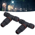thumbnail image 4 of 3 Way Junction Box Connector, 2Pcs IP68 Waterproof 32A 0.5-4m㎡ T Shape Connector  For Street Lights 2 In 2 Out,3 In 3 Out, 4 of 8