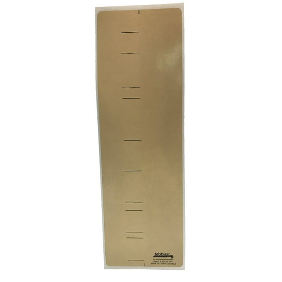 Tabbies Cov'r'tab Color Code Cover - 8" Length X 2.50" Width - Self-adhesive - Manila - Paper - 50/pack (TAB55990)