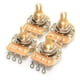 thumbnail image 1 of Advancent Potenciómetros para guitarra eléctrica, juego de 4, perillas de volumen y bajos, potenciómetros A250K, B250K y A500K, con eje de Accesorios para instrumentos musicales B250K Varilla corta, 1 of 6