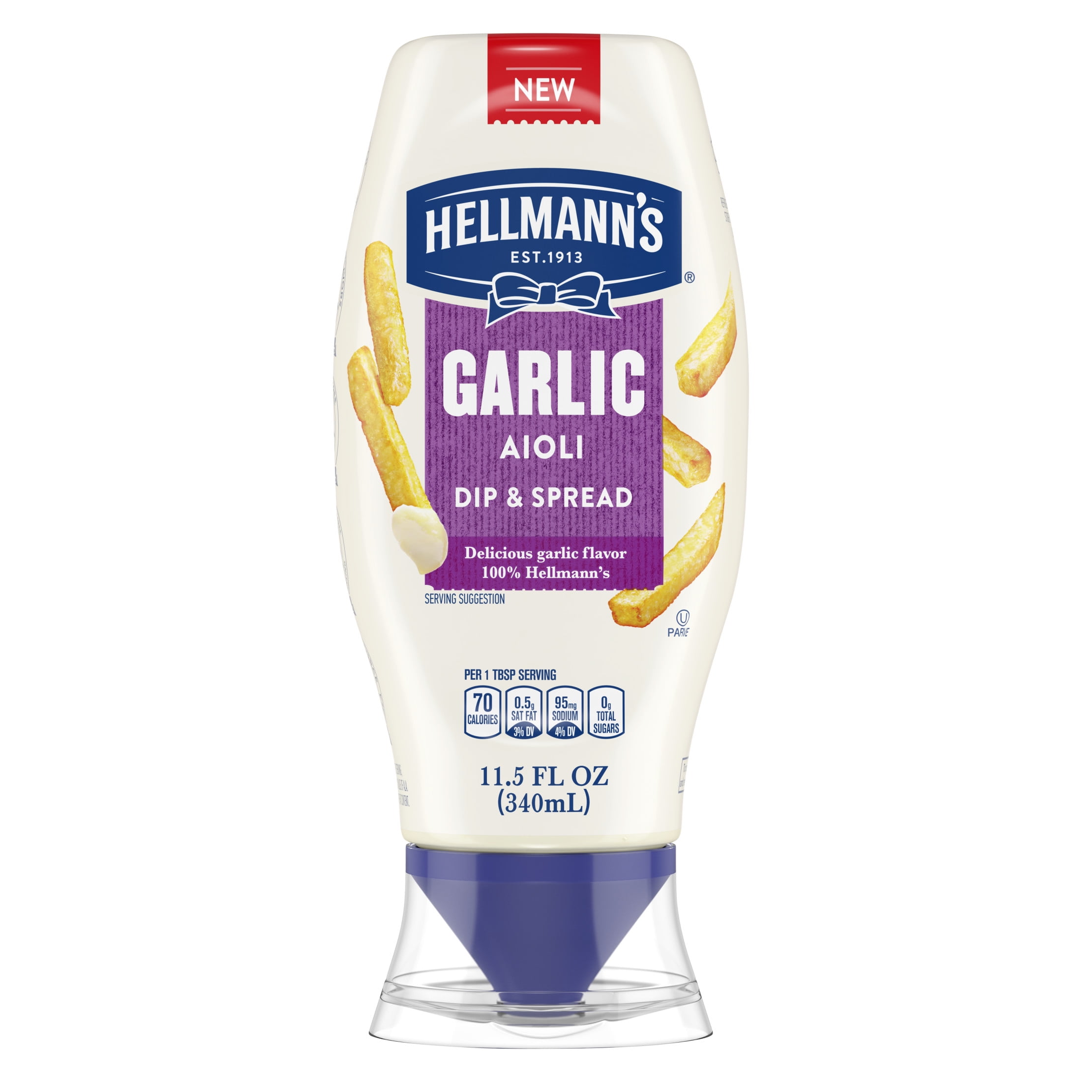 Hellmanns Hell Garlic Aioli Squeeze 11.5oz