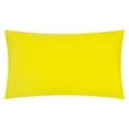 thumbnail image 3 of JWH 3D Handmade Spring Decorative Velvet Flower Accent Pillow Case in Rectangle for Room Decor and Gift 12x20inch in Light Yellow, 3 of 7