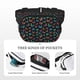 thumbnail image 5 of Fotbe Multicolored Butterflies Cangurera Cuadrada con Estampado de Doble Capa, Bolsa de Cintura Ajustable Mini para Hombres y Mujeres, 5 of 9
