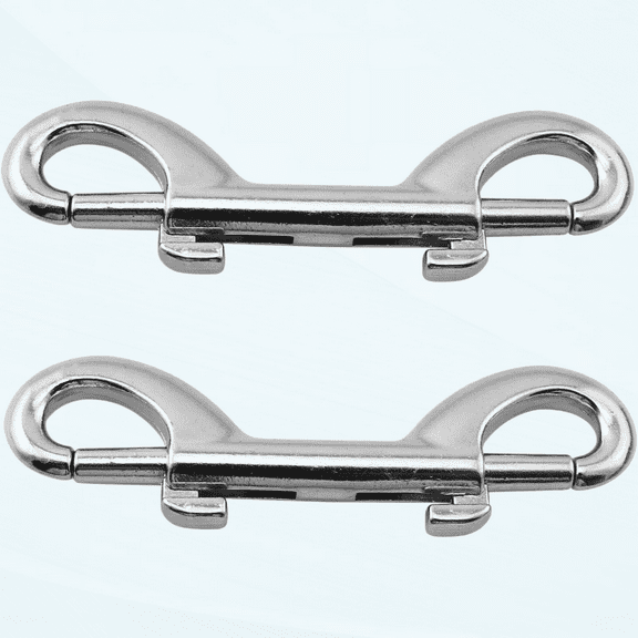 2pcs Bolt Snaps Double Ended Hook 88mm 3.5 Inches Zinc Alloy Trigger Chain Metal Clip Spring Hook Double Ended Bolt Snaps Hook