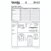 Burda Paper Sewing Pattern 9443 - Waistcoats and Jackets and Trousers and Suits for Kids, Baby