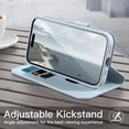 thumbnail image 4 of JETech Wallet Case for iPhone 15 Plus 6.7-Inch, Shockproof PU Leather Magnetic Flip Cover with Card Holder, Stand Feature and Full Camera Protection (Blue), 4 of 6