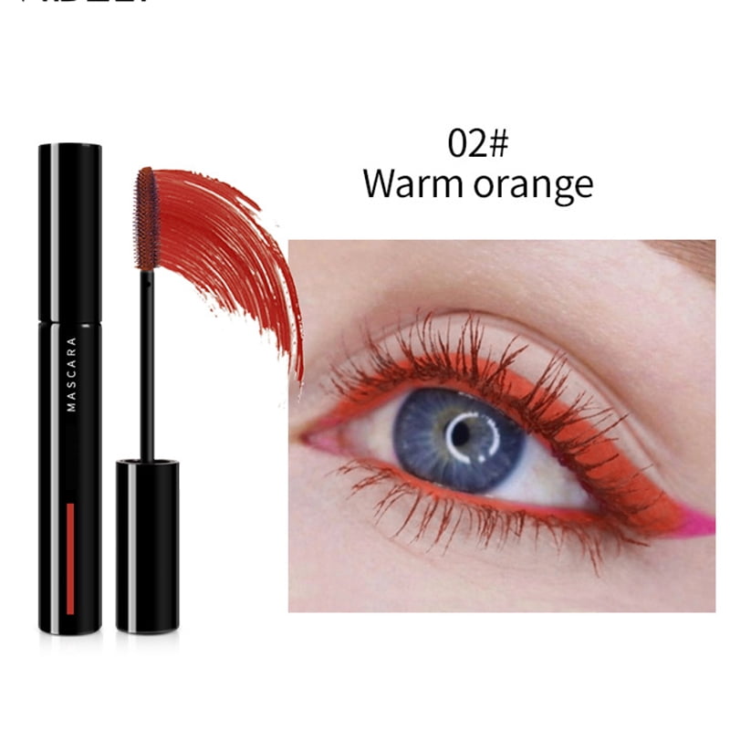 Hot Selling Color Mascara English Paper Box Warm Orange Portable