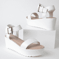thumbnail image 6 of J. Adams Surf Platform Sandals for Women - Ankle Strap Open Toe Heels -Stylish Vegan Leather Sandals, 6 of 7
