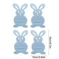 thumbnail image 3 of KTTECTOA 4PCS Easter Rabbits Silverware Pocket Cutlery Pouch Festal Table Decor Cutlery Storage Bag Table Setting Supplies Clearance Home Goods Canada Days Home Decor Home Needs, 3 of 6