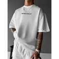 thumbnail image 1 of Men's Los Angeles Graphic Streetwear T-Shirt - Geometric Print with Motivational Slogan, 100% Cotton Lightweight Summer Fabric, Regular Fit Short Sleeve Round Neck Tee for Casual Urban Style, 1 of 6