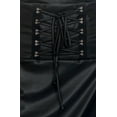 thumbnail image 3 of eVogues Plus Size Leatherette Lace Up Skirt Black, 3 of 5