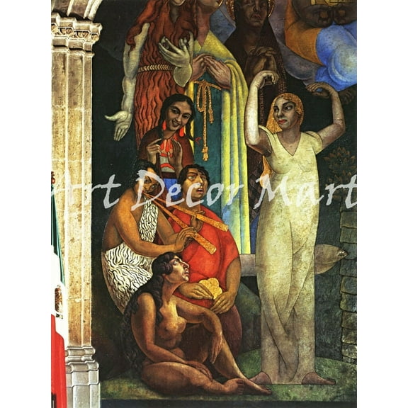 Creation-Diego Rivera - - CANVAS OR PRINT WALL ART