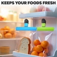 thumbnail image 6 of JEEXI Assorted Chip Bag Clips + 1 Magnetic Clip - Large / Medium Size, Vary Sizes Fresh Food Bag Clips Plastic Heavy Seal Grip Photo File Clamps, Durable Plastic, Multi Color Bag Clips (10 Pack), 6 of 9