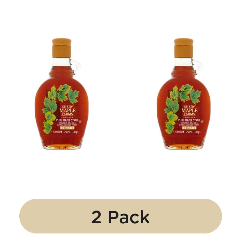 Shady Maple Farms Organic Maple Syrup 330g, British Import (Pack of 2)
