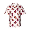 thumbnail image 1 of Balery Cartoon Hedgehogs Camisas hawaianas de manga corta para hombre, camisas playeras de corte holgado, camisas de vacaciones con botones,3X-Large, 1 of 7