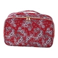 thumbnail image 4 of Flynix Empty American Mahjong Tile Bag Carrying Portable Party Pouch Gift Organizer Red, 4 of 9
