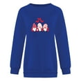 thumbnail image 4 of Pompotops Chemises d'Été pour Femmes Col Rond Manches Longues Hauts Imprimés Blouse Régulière Liquidation, 4 of 4