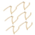 thumbnail image 2 of Cadenas de aluminio de 32.8 pies de aluminio elegante exquisito brillo duradero ampliamente utilizado cadena de artesanía de metal para joyería DIY color oro, 2 of 5