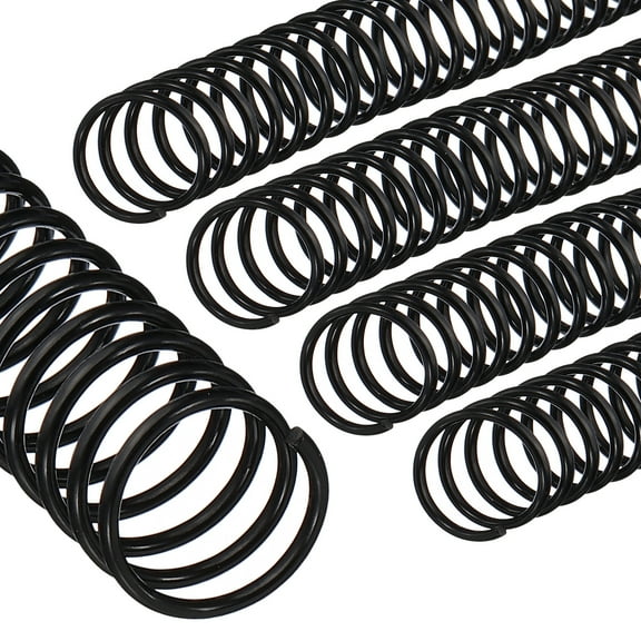 Uxcell 20mm(3/4") Plastic Spiral Binding Coils, 20 Pcs Binding Spirals 170 Sheet Capacity, Black