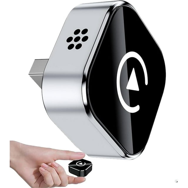 Relativelk Wireless Carplay- Relativelk Wireless CarPlay Adapter, Plug & Play 2-in-1 Adapter, Mini USB Design with 2.4/5GHz WiFi and Bluetooth 5.0, Wide Compatibility with Multi Car Models (White)