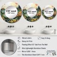 thumbnail image 4 of Designart "Beach Tidepool Euphony Pointillism I" Beach & Ocean Round Mirror Wall Décor Country - Large Green Round Mirror - Round Mirror 23" x 23" Inch, 4 of 5