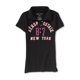thumbnail image 1 of Aeropostale Womens 87 New York Polo Shirt, Negro, X-Large Aeropostale Polo, 1 of 1