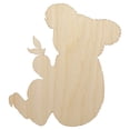 thumbnail image 1 of Koala with Leaves Solid Wood Shape Unfinished Piece Cutout Craft DIY Projects - 6.25 Inch Size - 1/4 Inch Thick, 1 of 7