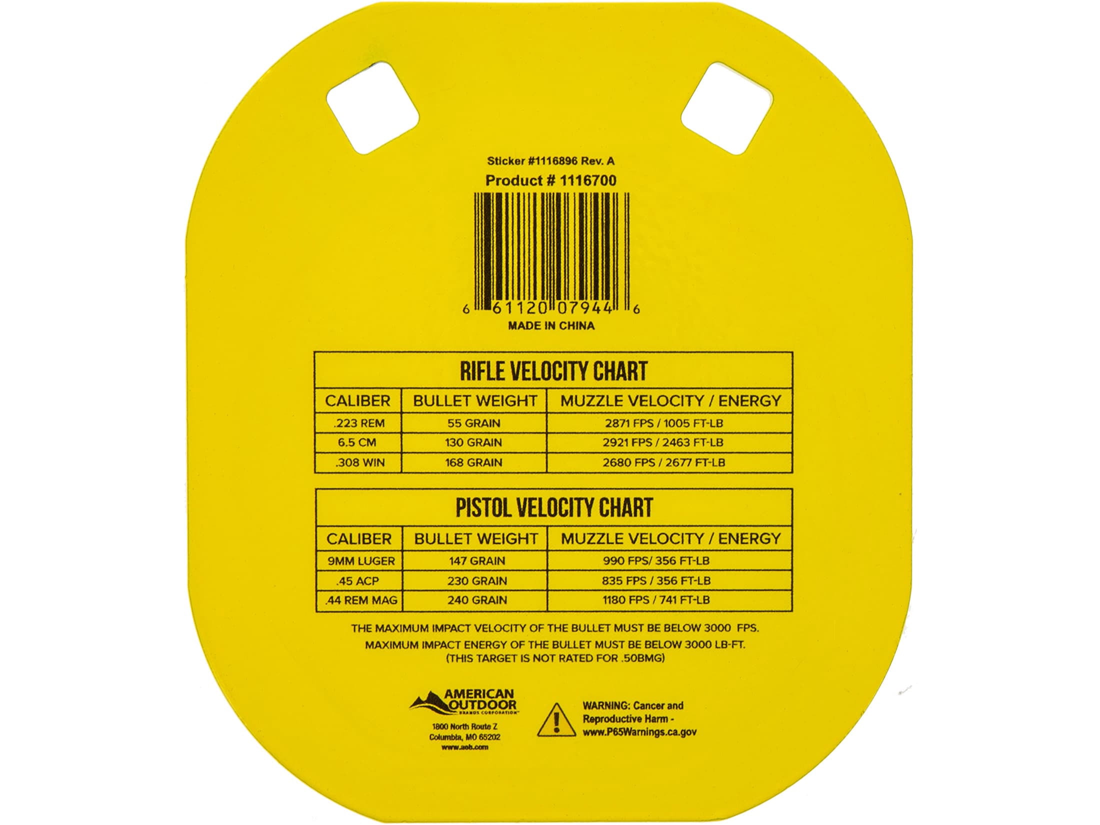 Caldwell Gong Style AR500 Steel Bolts Target