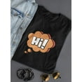 thumbnail image 3 of Thinking Hi Shaped T-Shirt Women -Smartprints Designs, Female Large, 3 of 4