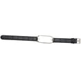 thumbnail image 3 of Bracelet de Remplacement, Installation Facile Bracelet de Montre Connexion Sans Couture Cadre Protecteur en Cuir PU Moderne Réglable pour Hommes Femmes pour Randonnée Noir, Noir Argent, Noir, 3 of 8