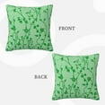 thumbnail image 3 of LNWH Decorative Pillow Covers, Flowers Green Vines Square Sofa Decorative Knit Pillow Case, 16"x16", 3 of 8