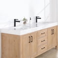 thumbnail image 6 of Leon 72" Double Vanity in Fir Wood Brown with Composite top in Lightning White, 6 of 15