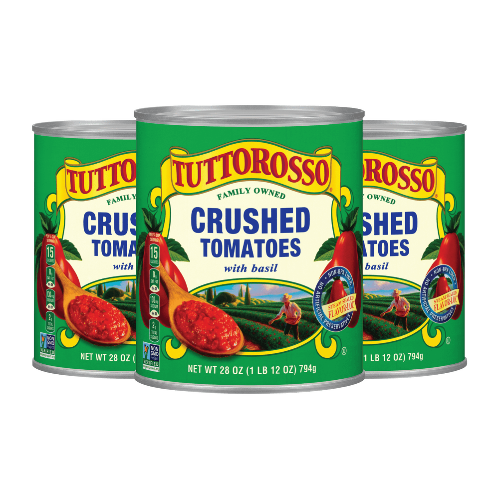 Tuttorosso Crushed Tomatoes with Basil, Gluten Free and Vegetarian