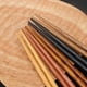 thumbnail image 4 of GOOHOCHY 5 pares de palillos japoneses antideslizantes de madera natural, vajilla para casa y restaurante (cuadrados, set de regalo), 4 of 8
