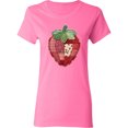 thumbnail image 3 of Inktastic Patchwork Strawberry Design Women's T-Shirt, 3 of 5