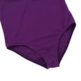 thumbnail image 5 of Linjinx Girls 2 Pieces Sleeveless Gymnastics Ballet Leotard with Chiffon Ruffle Skirt Ballerina Dark Purple XL, 5 of 7
