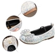 thumbnail image 4 of Girls Sandals,Girls Sandals New Pattern Sequin Decoration Cute Flat Bottom Non Comfortable Lightweight On Princess Shoes,Toddler Girl Sandals(Color:White,Size:11.5), 4 of 8