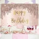 thumbnail image 3 of Banner de Feliz Cumpleaños Rosa Dorado YONGSHENG Telón de fondo Decoraciones para mujeres 73 x 43 pulgadas, 3 of 4