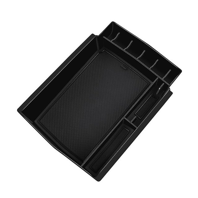 Caja de almacenamiento de reposabrazos central de coche para Toyota Bz4x 2022+ negro Afortunado Sencillez
