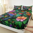 thumbnail image 3 of Castle Fairy Boys Girls Animal Hummingbird 4pcs Bed Sheets,Floral Flower Butterfly King Sheets,Abstract Gradient Super Cozy Sheet Set,Luxury Bedroom Decor, 3 of 7