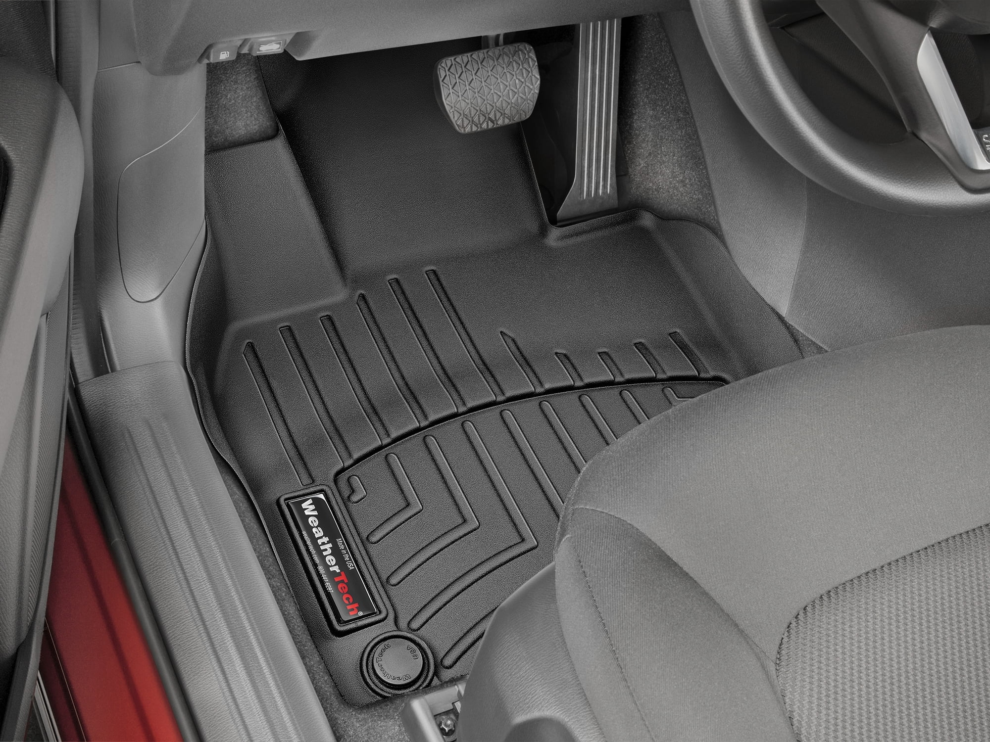 WeatherTech Custom Fit FloorLiners compatible with 2017-2025 Mazda CX-5 - 1st Row (Driver & Passenger), Black